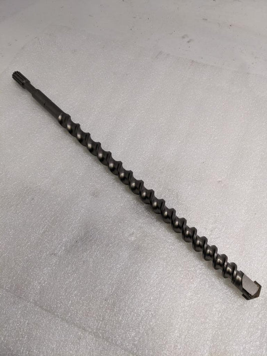 UNBRANDED 1" X 23" CARBIDE-TIPPED DRILL BIT 4-CUTTER 12-SPLINE SHAFT NEW D0
