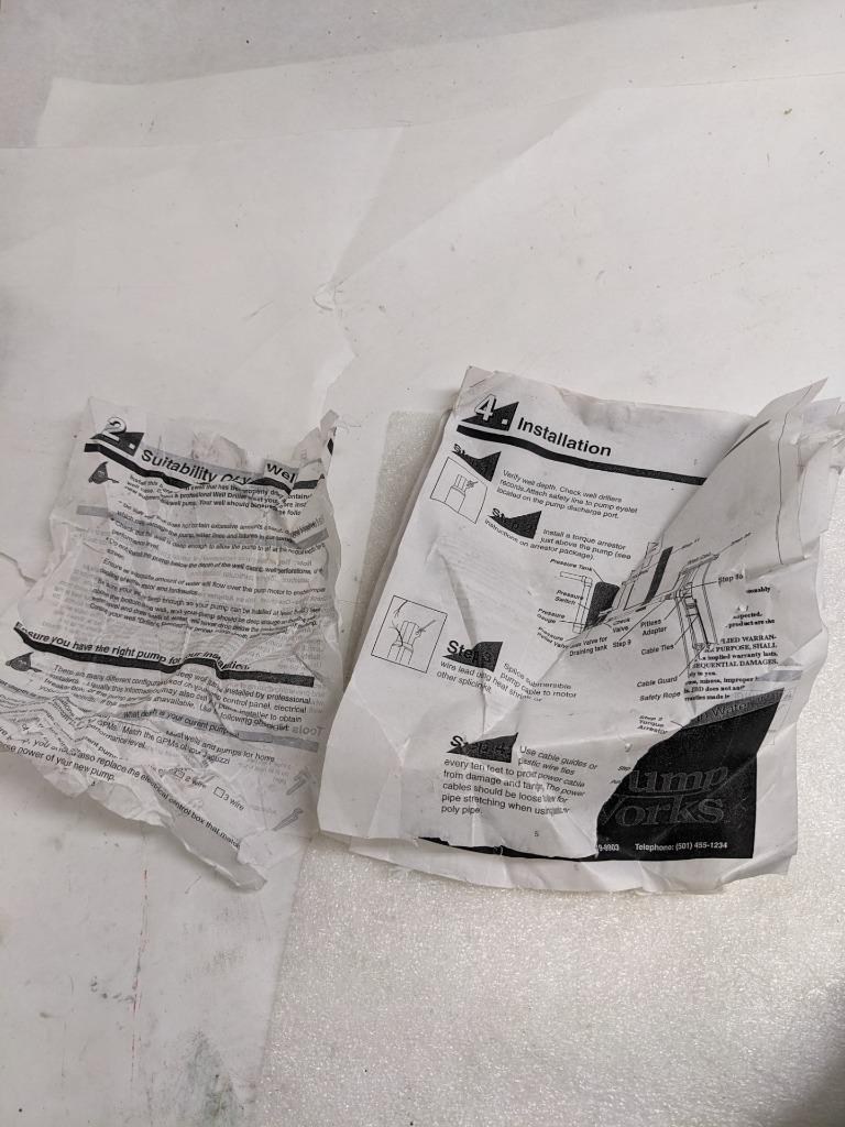 JACUZZI SUBMERSIBLE WELL PUMP 2-WIRE 12GPM 1.5HP 230V 60HZ NEW H1