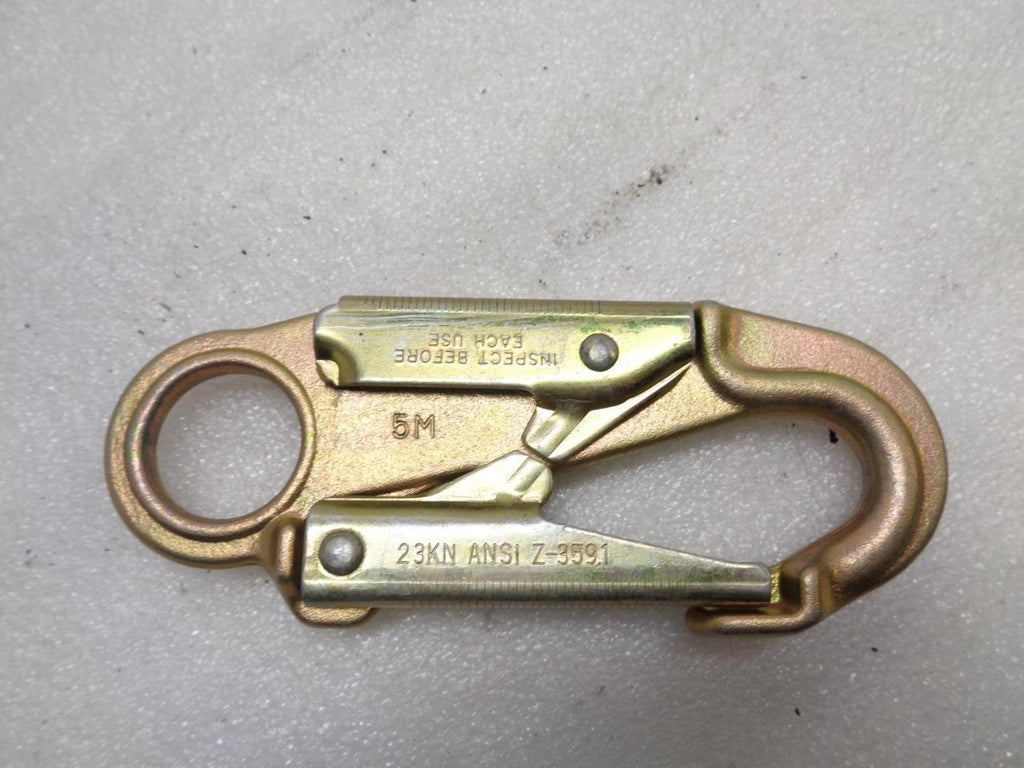 NEW PACK OF 6 AUTO-LOCKING FALL PROTECTION SNAP HOOKS ANSI Z-359.1 COMPLIANT R28
