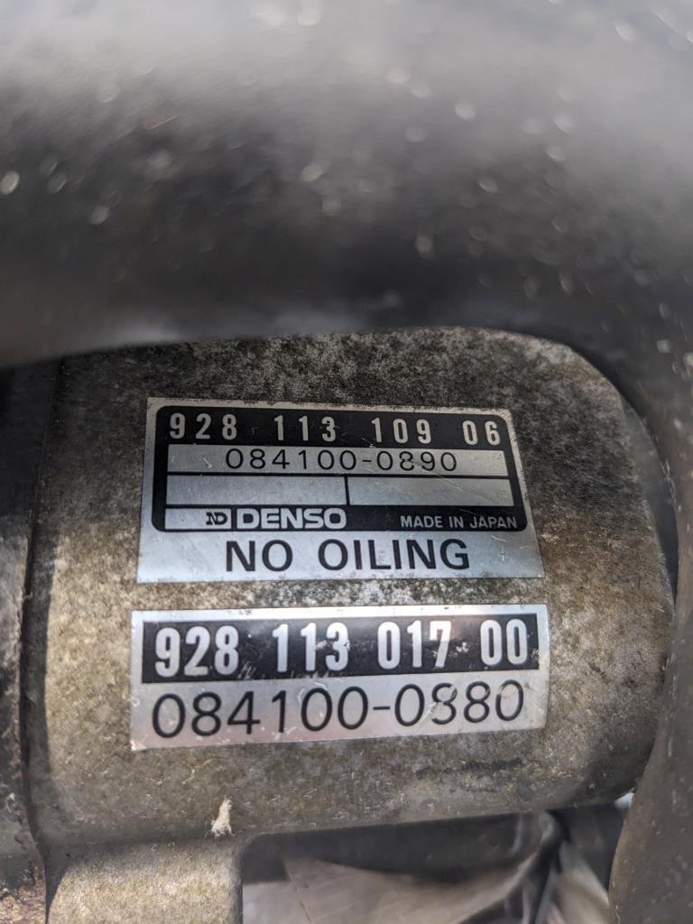 PORSCHE 928 SECONDARY AUXILIARY PUMP 92811310906/92811301700 USED R20