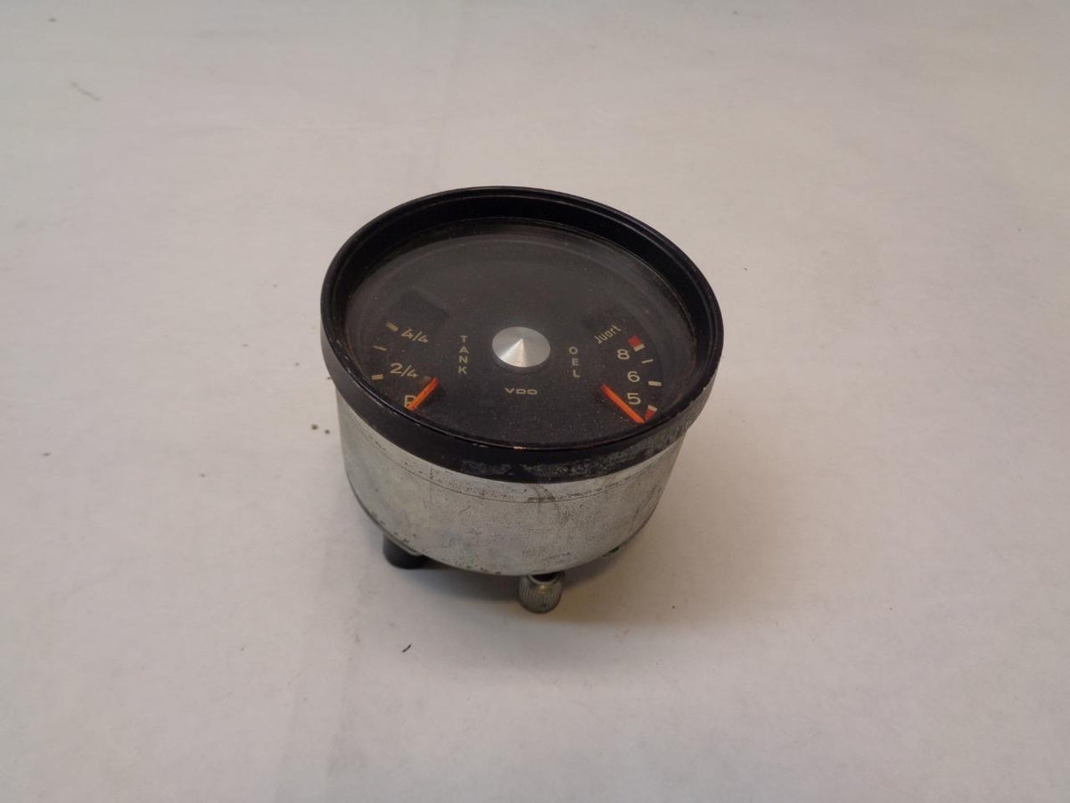 GENUINE PORSCHE 65-69 912 VDO 80MM 62L FUEL INSTRUMENT CLUSTER 90164150200 R23TE