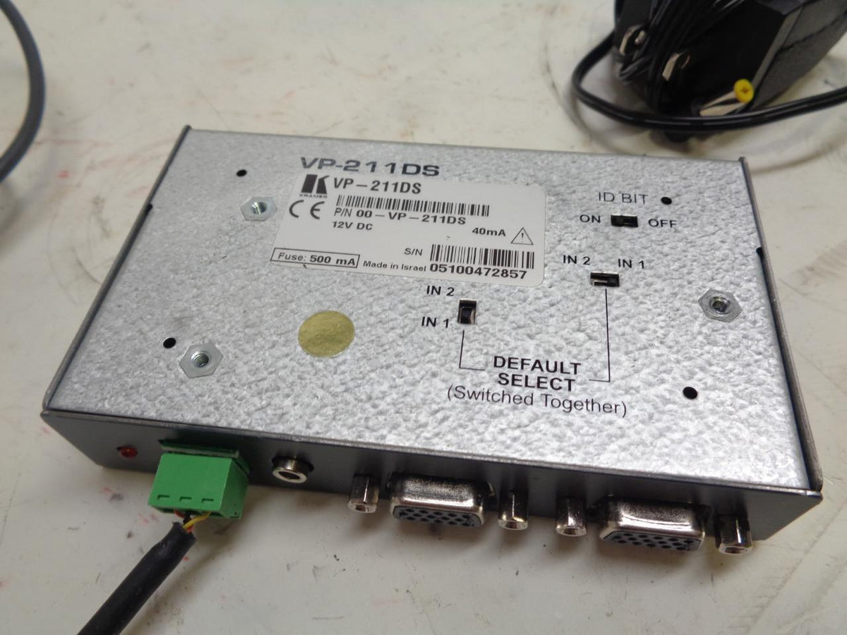 NEW KRAMER TOOLS VP-211DS AUTOMATIC VGA/AUDIO SWITCHER W/ POWER ADAPTER R17