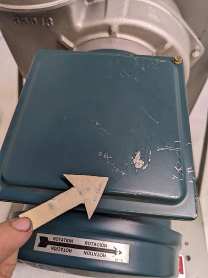 CINCINNATI FAN F-6-C/T1 FUME EXHAUSTER 1-1/2HP 3450RPM CAST ALUM 115V NEW B2