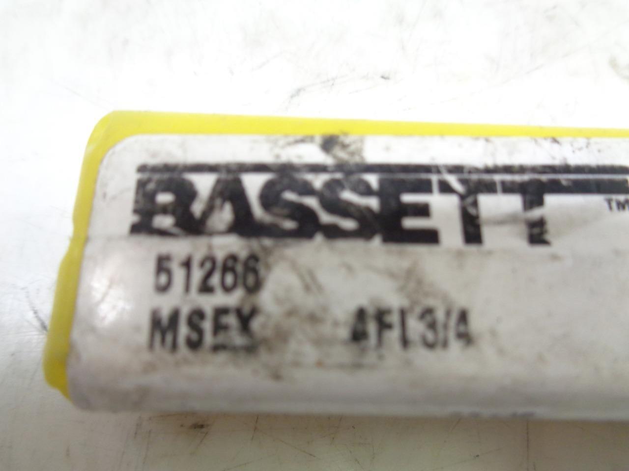 NEW BASSETT 51266 CARBIDE END MILL 3/4"x2-14" 4 FLUTE R22T6BC