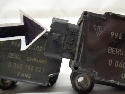 BERU PORSCHE IGNITION COILS SET OF 6 USED 996 602 102 00 R25T5