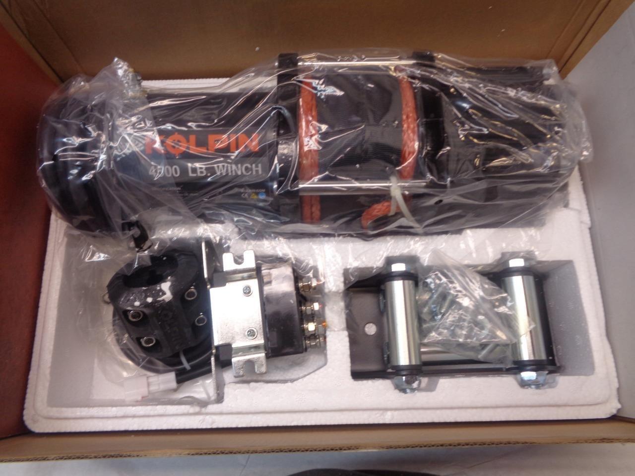 1 NEW KOLPIN 4500LB SYNTHETIC ROPE WINCH 25-9455 R16