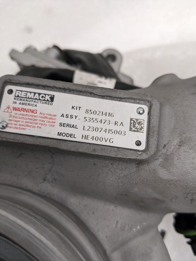 #2 HOLSET MACK REMANUFACTURED TURBOCHARGER HE400VG FOR VOLVO REMAN E2