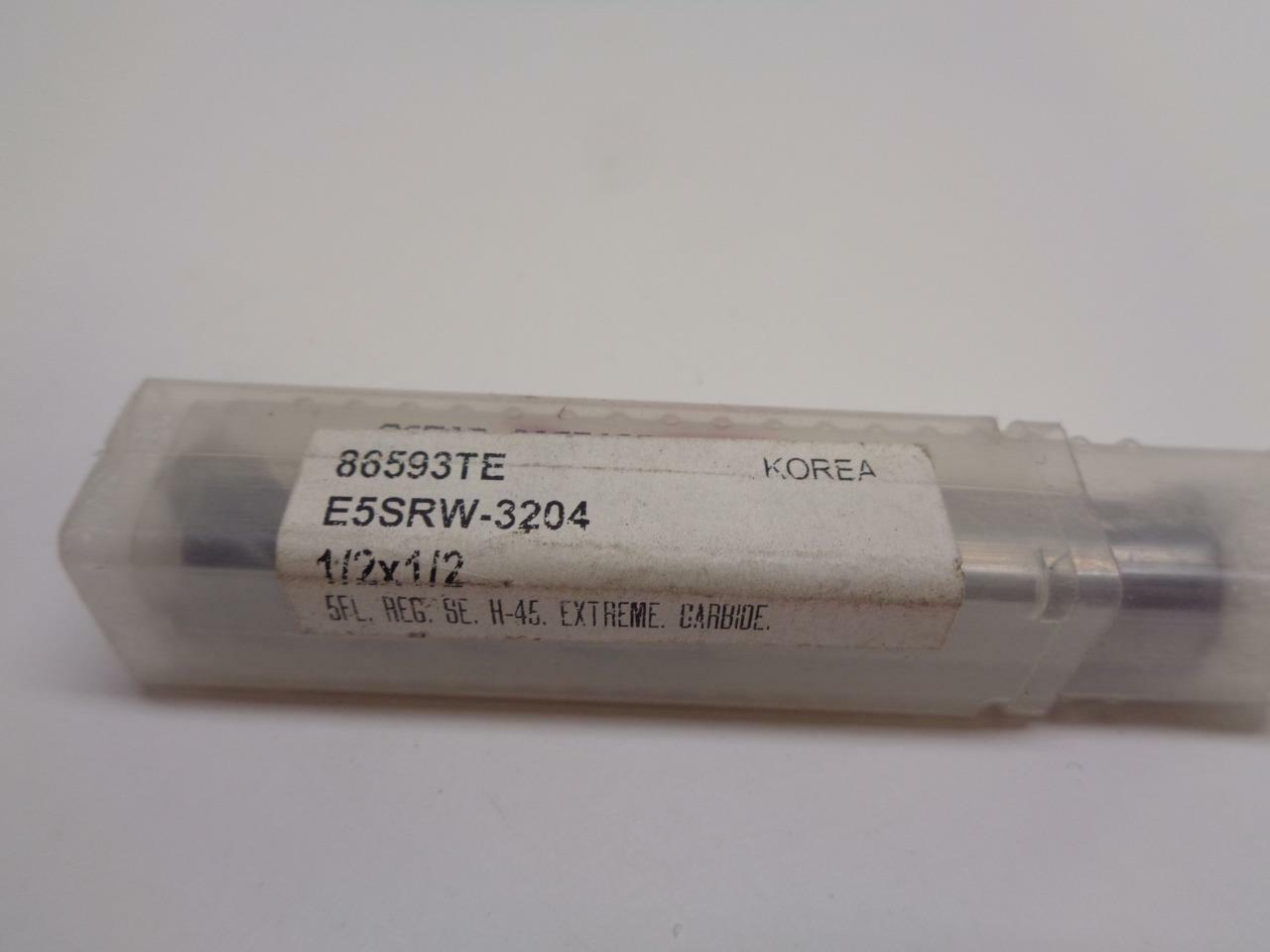 NEW YG-1 CARBIDE END MILL 5 FLUTE 45 DEGREE HELIX 1/2 X 1/2 86593TE