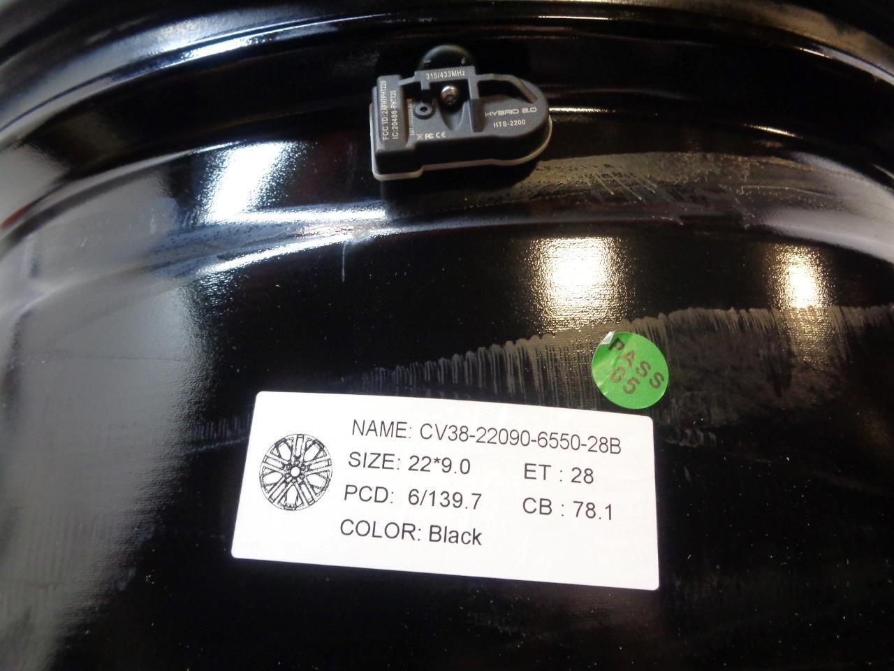 4PLAY OE CV38 22x9 6x139.7 BLACK ALLOY WHEEL CV38-22090-6550-28B SR