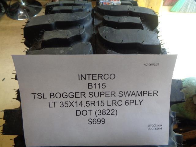 1 INTERCO TSL BOGGER SUPER SWAMPER LT 35 14.5 15 LRC 6PLY TIRE B115 BQ2 SU16
