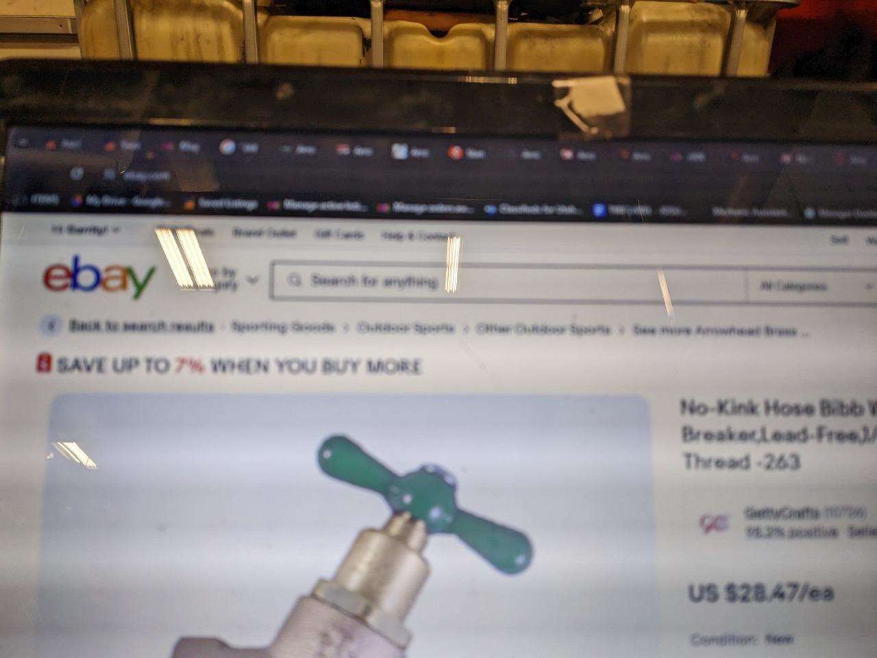 Arrowhead 361LF Arrow-Breaker No-Kink Hose Bibb, 3/4" MIP x 3/4" R27