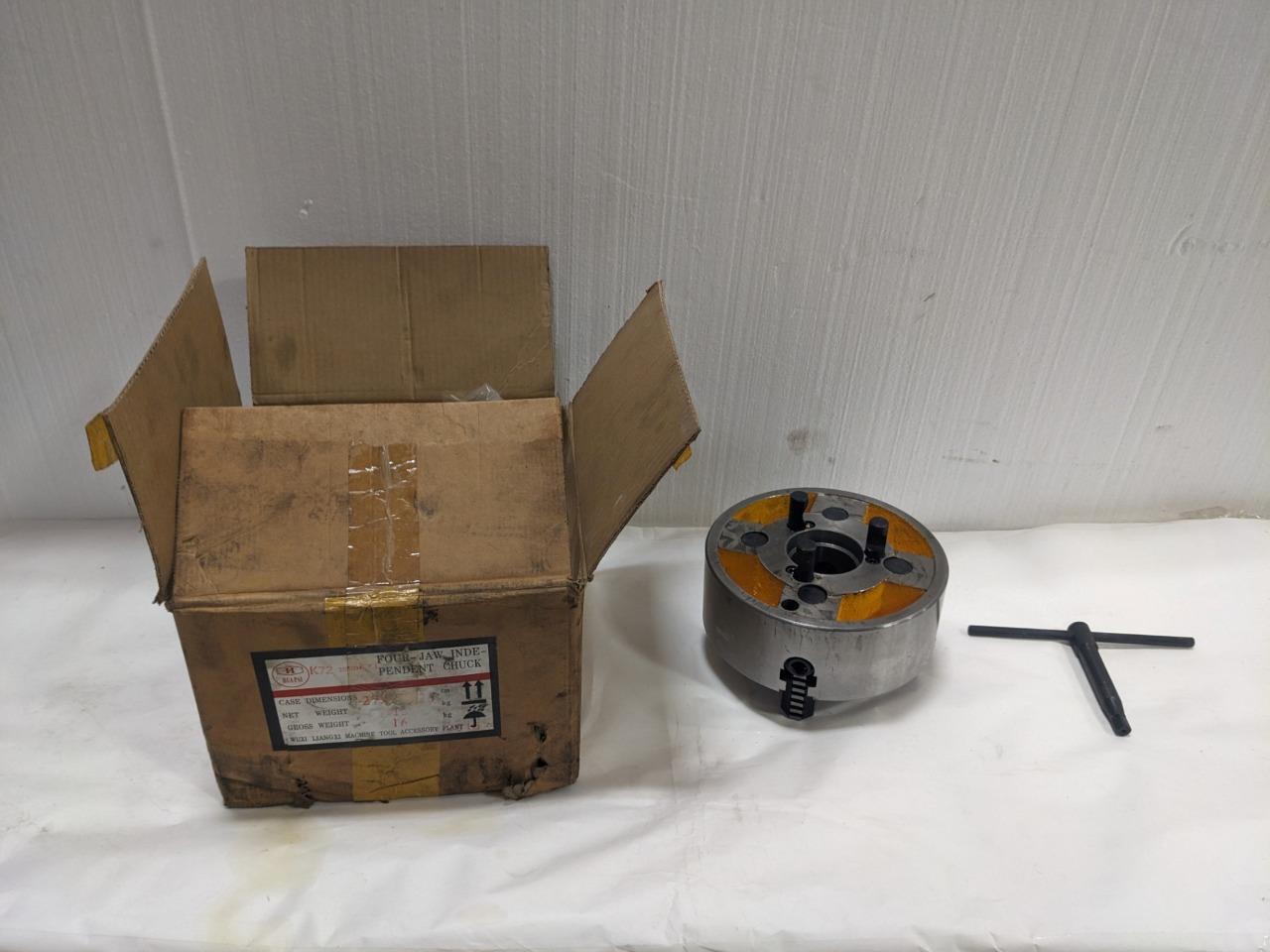 HUA PAI K72 200/D4 Manual Lathe ChucK 203.2 mm Dia 4 Jaws Independent 2000 BSRG5