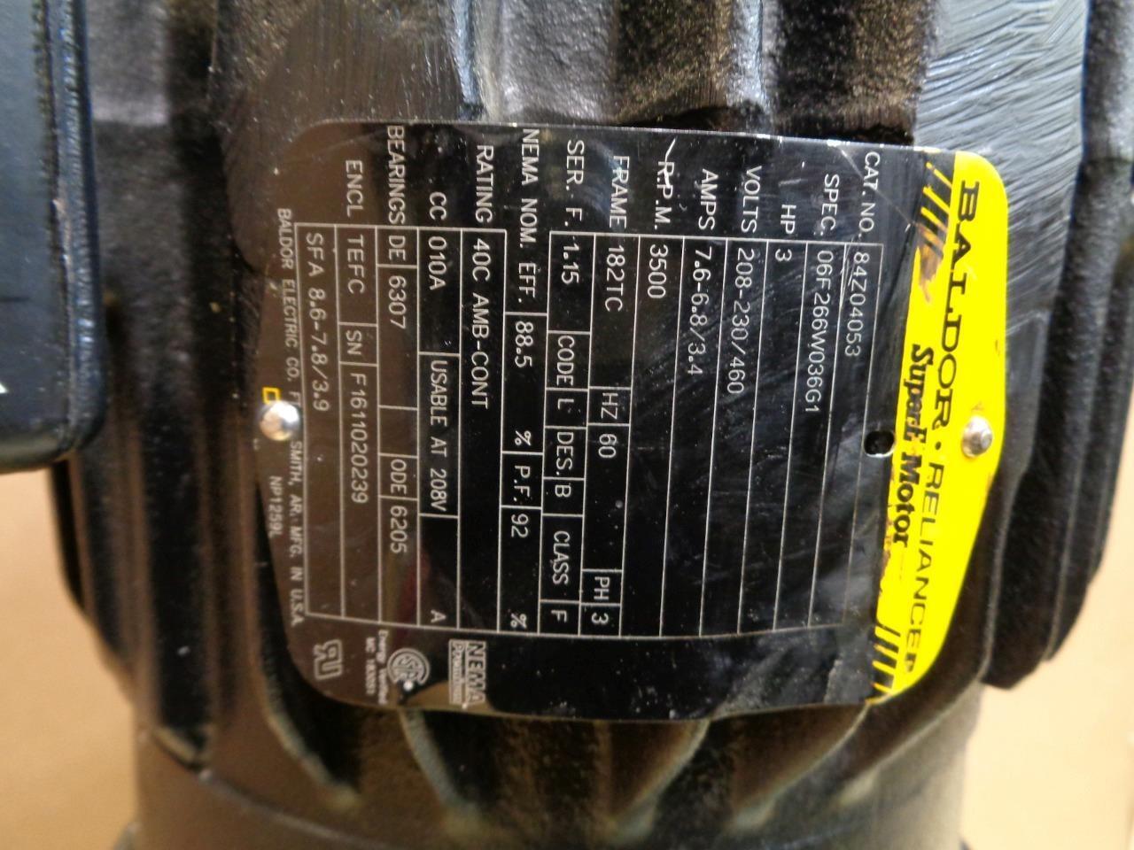 GRUNDFOS CRN3-15 APGE HQQE 96083764 3HP 3461RPM 1-1/4" NPT CENTRIFUGAL PUMP J2