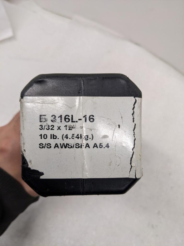J.W. HARRIS 316L650 316L 3/32" WELDING ELECTRODES SS AWS/SFA A5.4 10 LBS NEW R27
