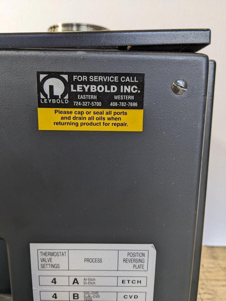 LEYBOLD DRYVAC VACCUM PUMP 100P 400VAC 7.5A 60HZ 4KW 3000RPM 13885 B2