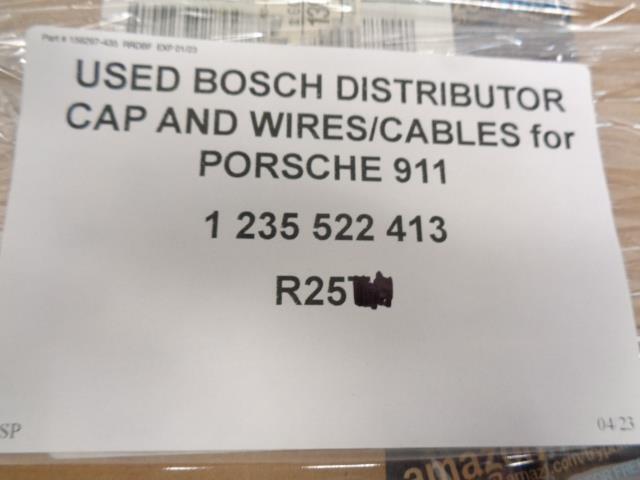 USED BOSCH DISTRIBUTOR CAP AND WIRES/CABLES for PORSCHE 911 1 235 522 413 R25