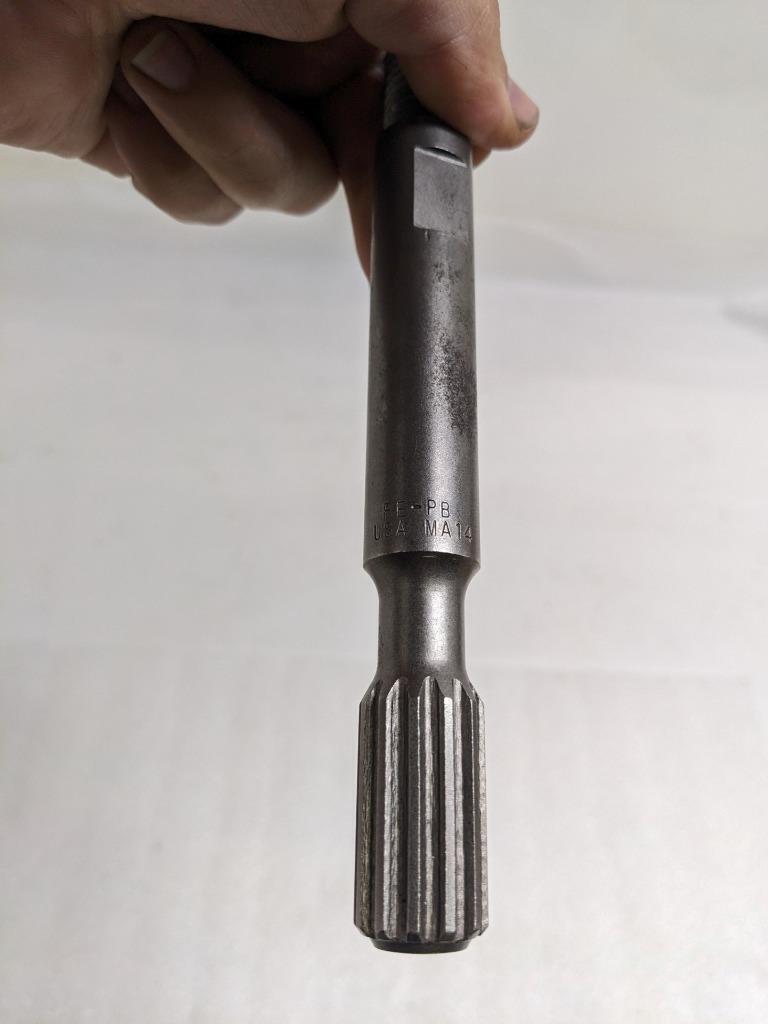 GALAXY INDUSTRIES RE-PB ROTARY SPLINE SHANK FOR REBAR/PLATE CUTTER NEW R22T5
