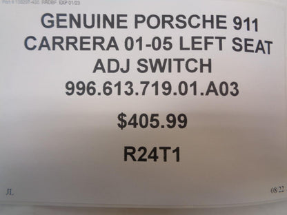 GENUINE PORSCHE 911 CARRERA 01-05 LEFT SEAT ADJ SWITCH 996.613.719.01.A03 R24T1