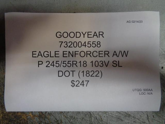 1 GOODYEAR EAGLE ENFORCER AW P 245 55 18 103V SL 732004558 TIRE BQ1