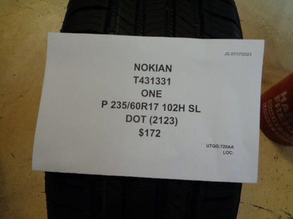 NOKIAN ONE P 235 60 17 102H SL TIRE T431331 BQ3
