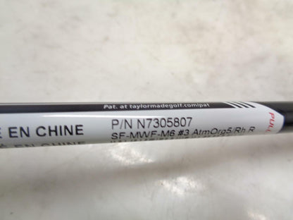 NEW TaylorMade M6 FAIRWAY DW-JJI05 W/ ATMOS 5R-FLEX SHAFT HIGH-MID TRAJECTORY SR
