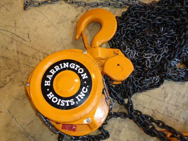 Harrington CF050-20 Chain Hoist 10,000lb cap 20ft lift MG1