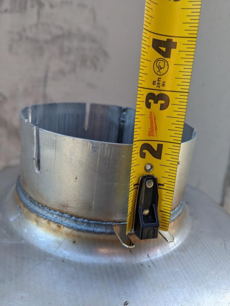 UNBRANDED EXHAUST MUFFLER 50-5/8" OVERALL LENGTH 5" INLET 12/23 NEW B2