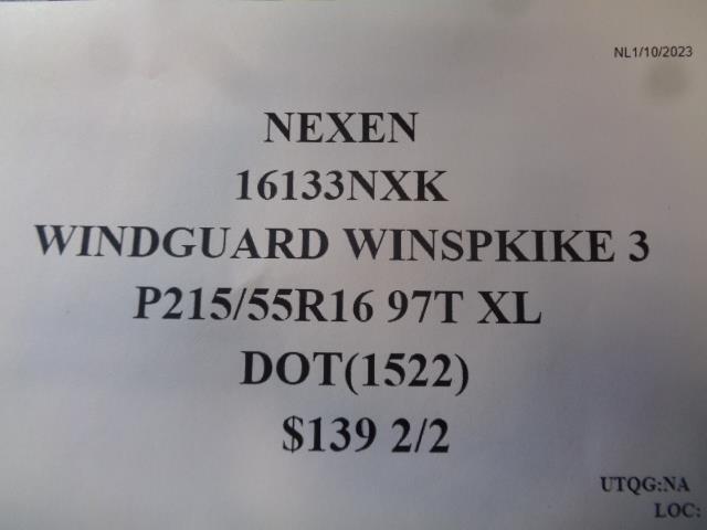2 NEXEN WINGUARD WINSPIKE 3 P 215 55 16 97T XL TIRES 18413NXK BQ1