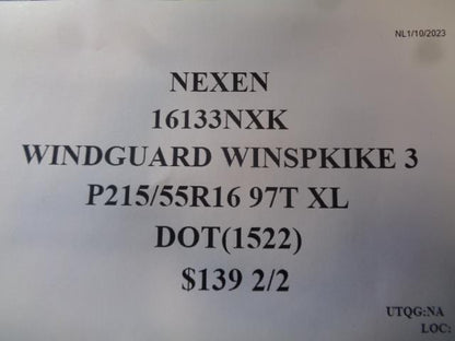 2 NEXEN WINGUARD WINSPIKE 3 P 215 55 16 97T XL TIRES 18413NXK BQ1