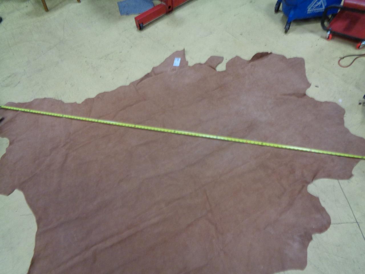 TAN LEATHER HIDE 43.48 SQUARE FEET/4.04 SQUARE METERS NEW N.2 SR