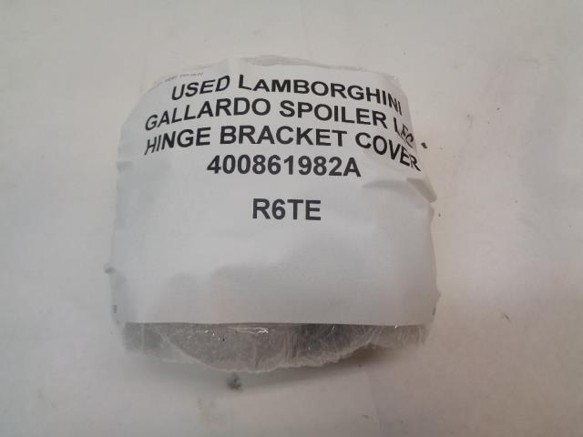 USED LAMBORGHINI GALLARDO SPOILER LEG HINGE BRACKET COVER 400861982A R6TE