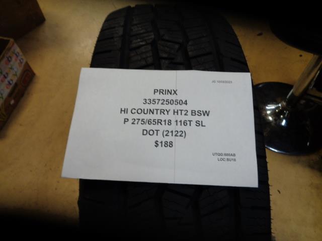 PRINX HI COUNTRY HT2 BSW P 275 65 18 116T SL TIRE 3357250504 BQ4