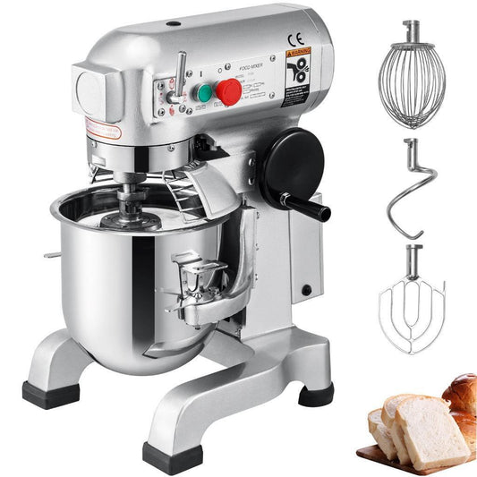 VEVOR B15BT COMMERCIAL FOOD MIXER 15QT 600W 3 SPEED STAINLESS STEEL BSR/BAY3