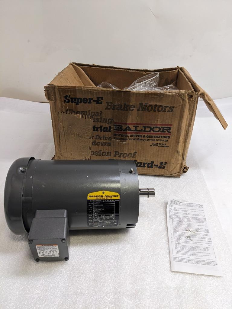 BALDOR ELECTRIC VM3158T MOTOR 3HP 3450RPM 208-230/460VAC 3PH 60HZ NEW R8