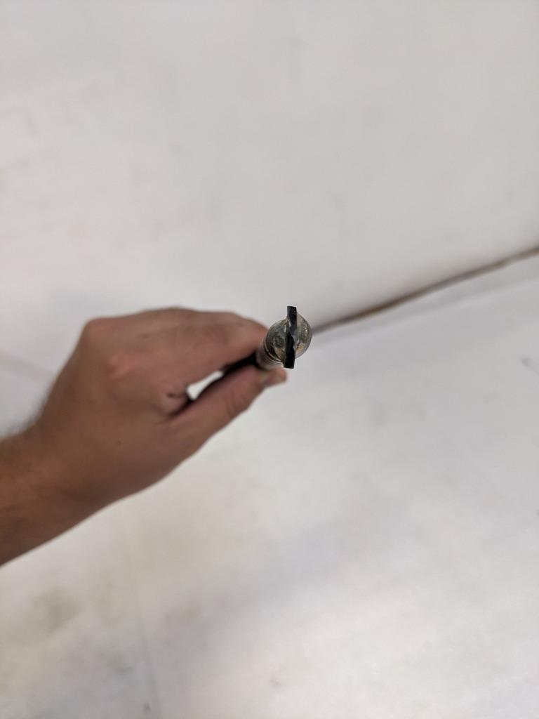 UNBRANDED STAINLESS STEEL DRILL BIT 1/2" X 12" CARBIDE TIP USED R22T2