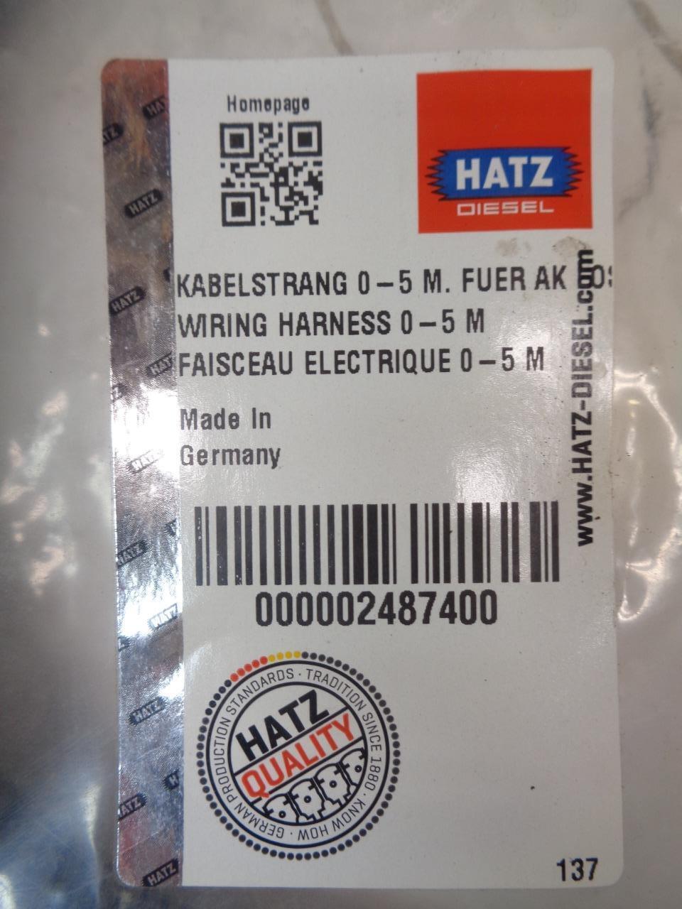 HATZ DIESEL WIRING HARNESS 0-5 M 02487400  R11