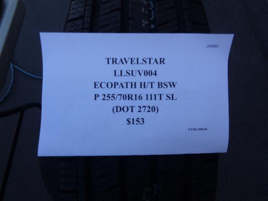 TRAVELSTAR ECOPATH H/T BSW P 255 70 16 111T SL HIGHWAY TIRE LLSUV004 SU16