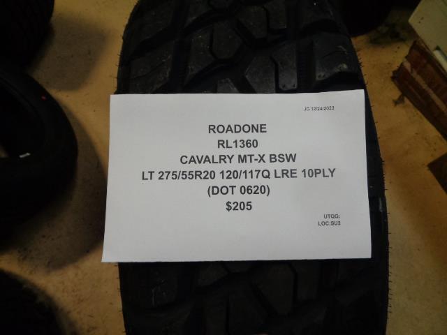 ROADONE CAVALRY MT-X BSW LT 275 55 20 120/117Q LRE 10PLY TIRE RL1360 CQ4