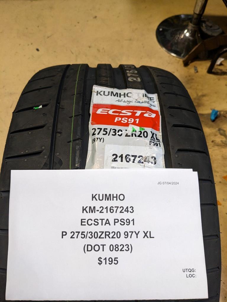 KUMHO ECSTA PS91 P 275 30 20 97Y XL SUMMER TIRE 2167243 CQ3