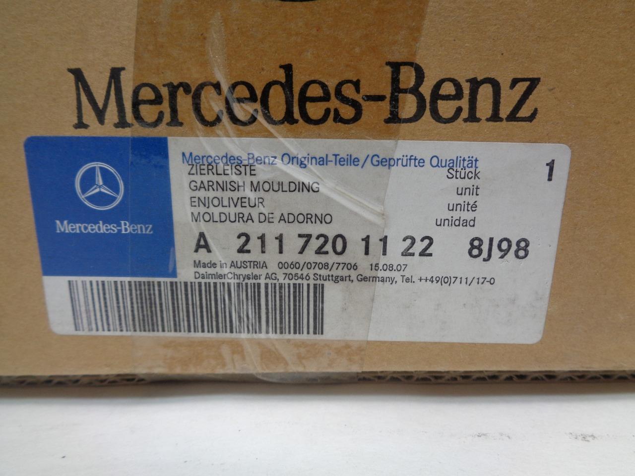 GENUINE 2003-09 MERCEDES E55 320/350/550 LEFT PANEL WOOD TRIM 21172011228J98 SR