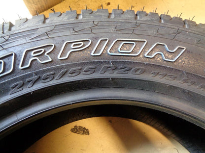 1 PIRELLI SCORPION ATR OWL P 275 55 20 113H SL ALL TERRAIN TIRE 4214400 CQ2