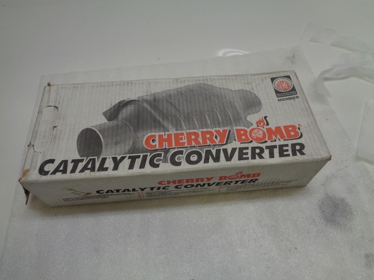 1 NEW CHERRY BOMB UNIVERSAL CATALYTIC CONVERTER 38502 R19