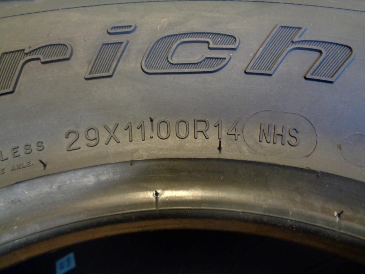 2 BFGOODRICH MUD TERRAIN T/A KM3 29 11.00 14 NHS LRD 8PLY ATV/UTV TIRE 36326 BQ3