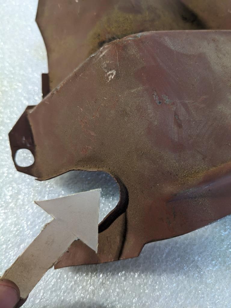 PORSCHE 53906637 LEFT ENGINE TIN COVER PLATE FOR PORSCHE 356/912 NEW R24T4