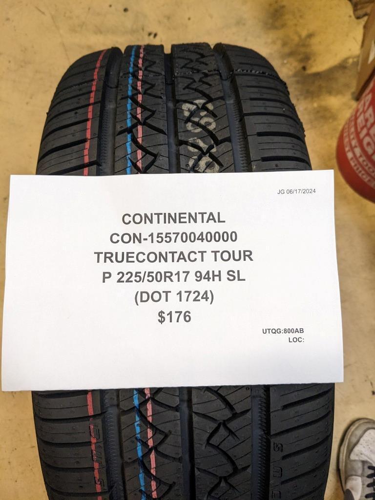 CONTINENTAL TRUECONTACT TOUR P 225 50 17 94T SL TIRE 15570040000 CQ3