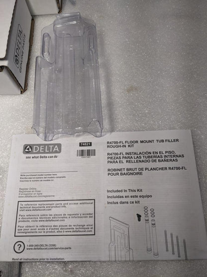 DELTA R4700-FL FLOOR MOUNTED TUB FILLED ROUGH IN VALVE NEW R27