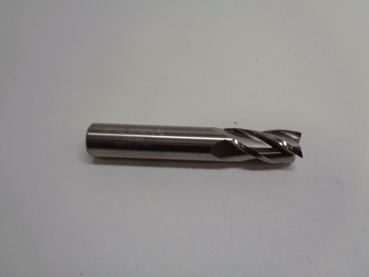 NEW METAL REMOVAL 4 FLUTE CARBIDE END MILL 1/2 X 1 X 3 308376 J4 USA EMCBS