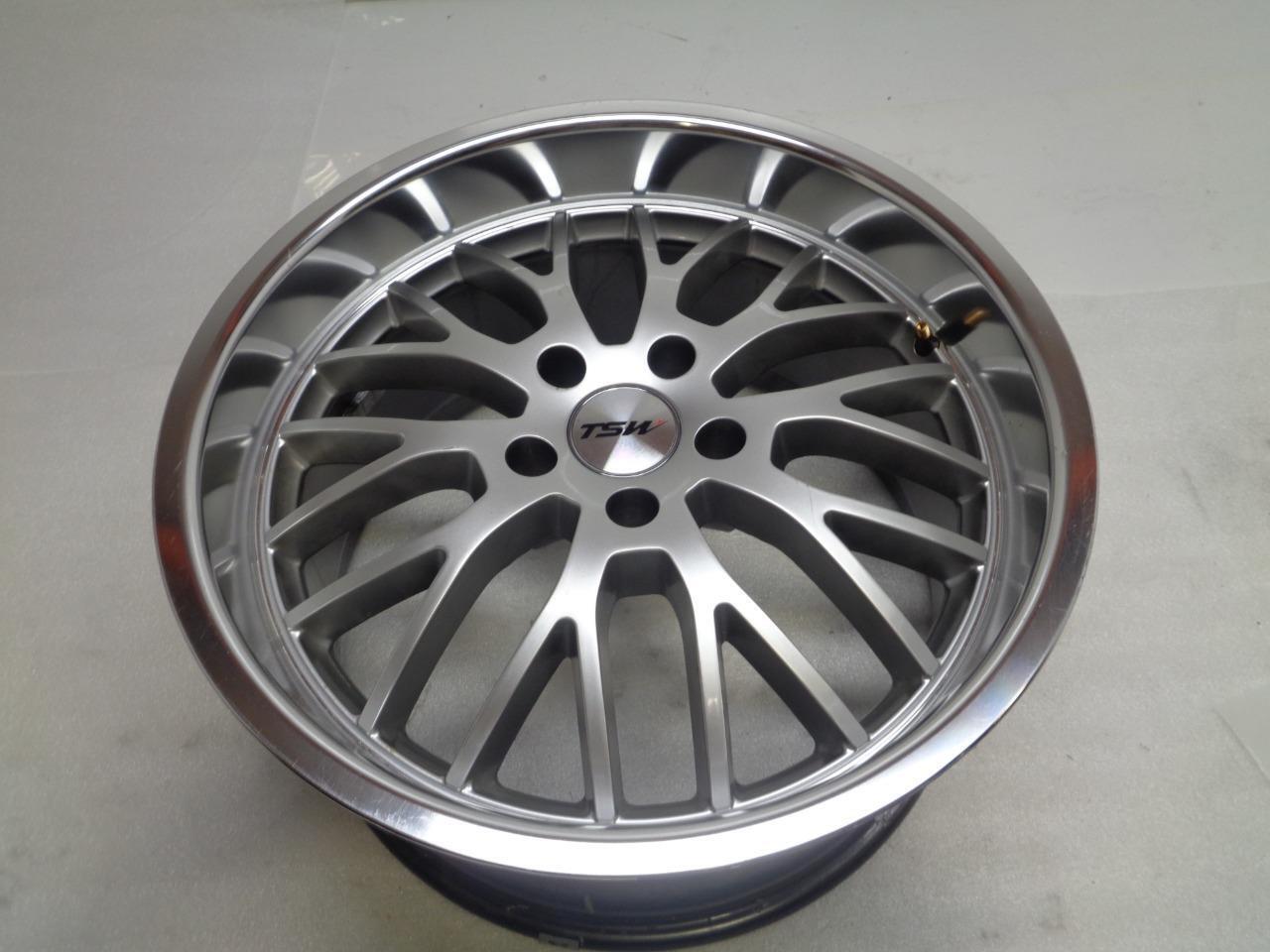 1 NEW TSW SNETTERTON SILVER WHEEL 1895SNT405114S76 18x9.5 5x115 ET35
