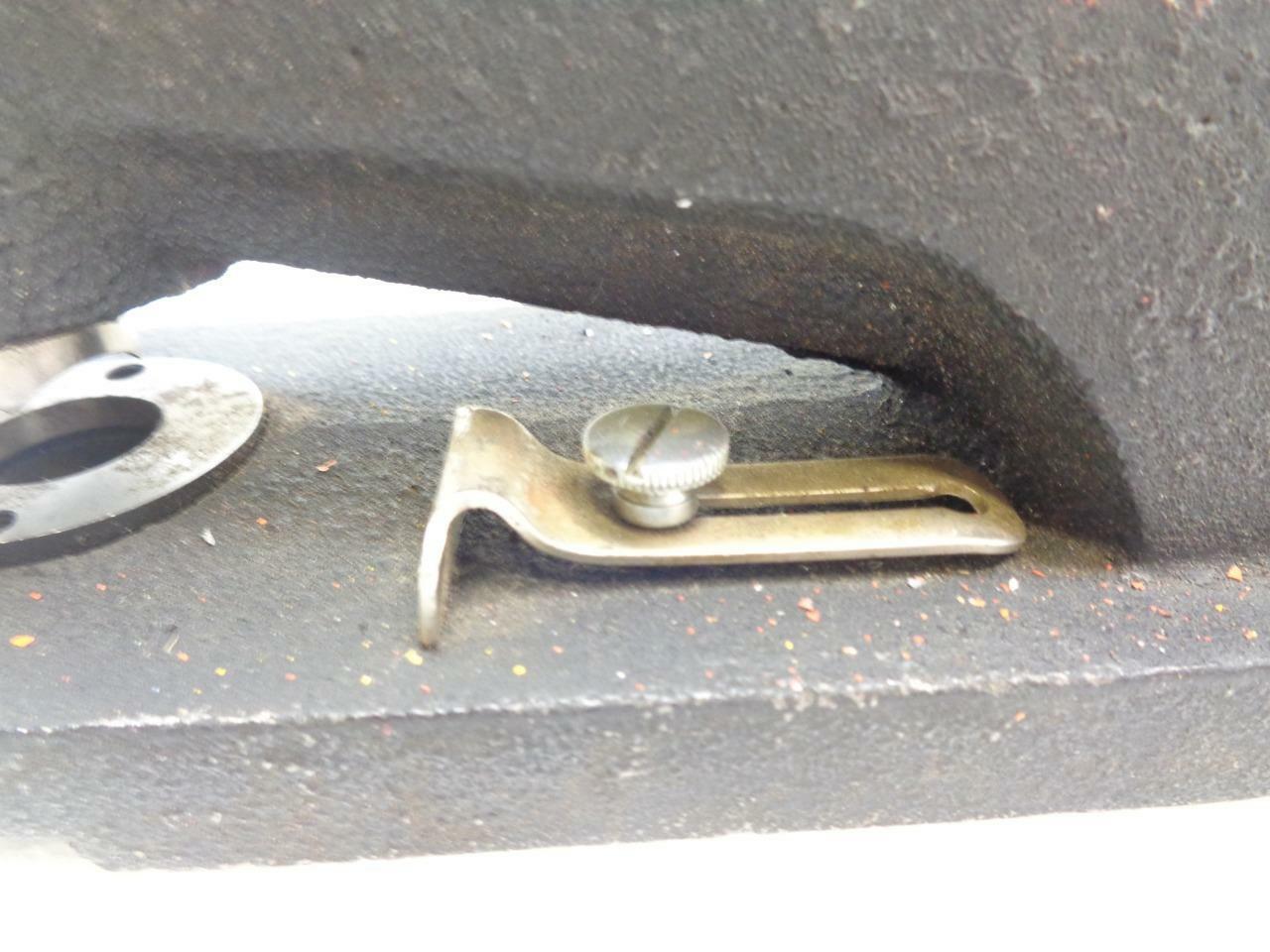 ANTIQUE UNUSED 3/4" HAND PRESS PUNCH HOLE MACHINE INDUSTRIAL CAST IRON SR