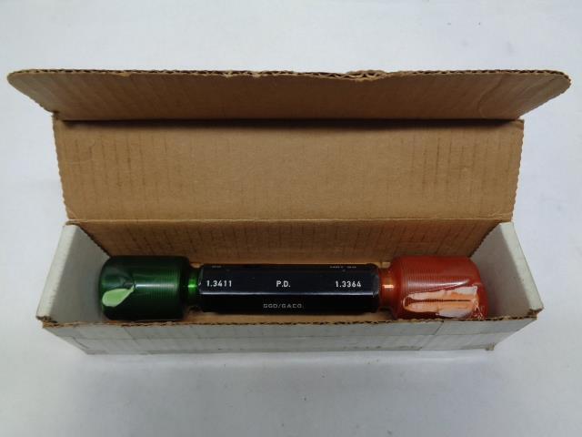 GAGE ASSEMBLY COMPANY GO/NOT GO SET PLUG 1 3/8-20 UN-2A  LH R22T9